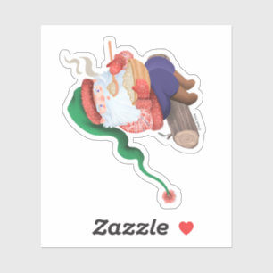 Vintertomte Jultomten Klistermärken
