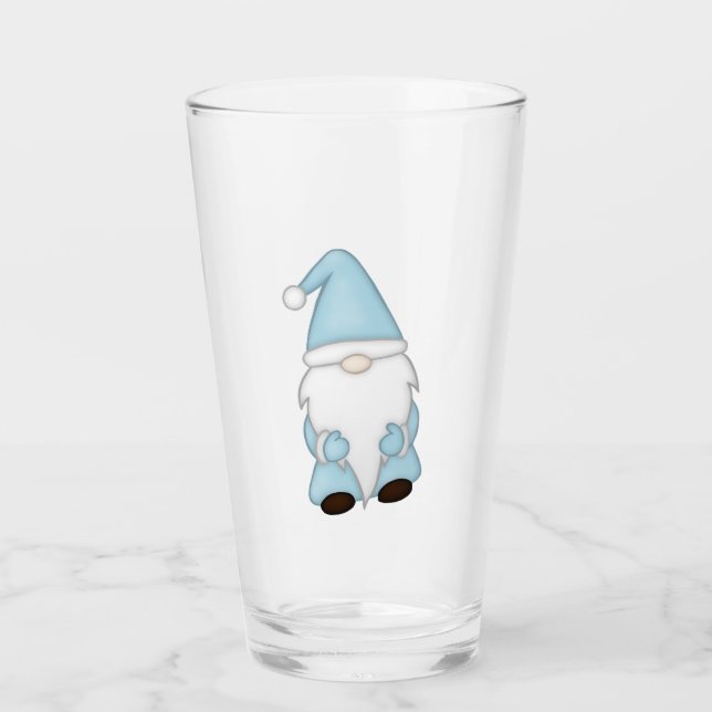 Vintertomte Ölbladglas Glaskopp (Framsida)