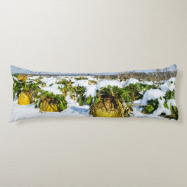 Vintertorget i Snö - Personlig Kroppskudde