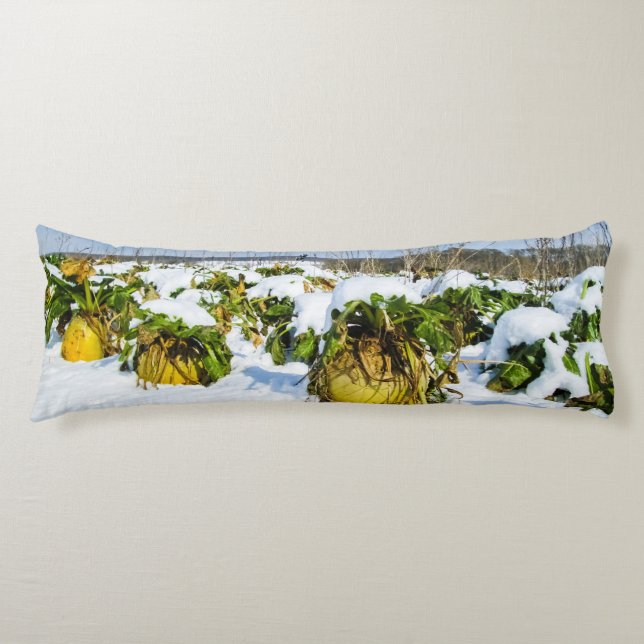 Vintertorget i Snö - Personlig Kroppskudde (Framsidan)
