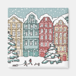 VinterTownplats Magnet