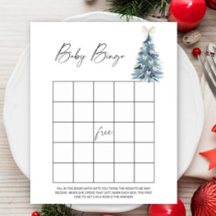 Vinterträd baby bingo spel