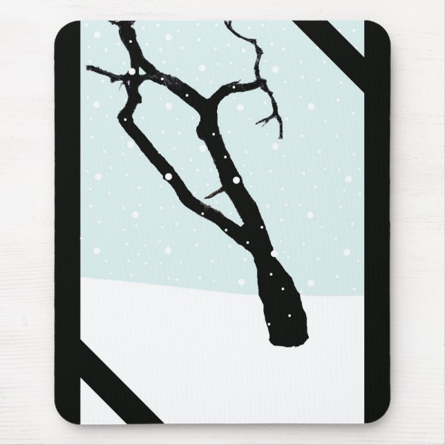 Vinterträd Mousepad Musmatta (Framsidan)