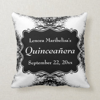 Vinterträdmönster Quinceanera Kudde
