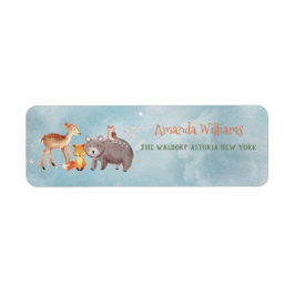 Vinterträdsdjur Skogskompisar Babyskor Returadress Etikett