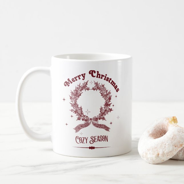 Vintertrivsel Vintagejul Kaffemugg (Med munk)