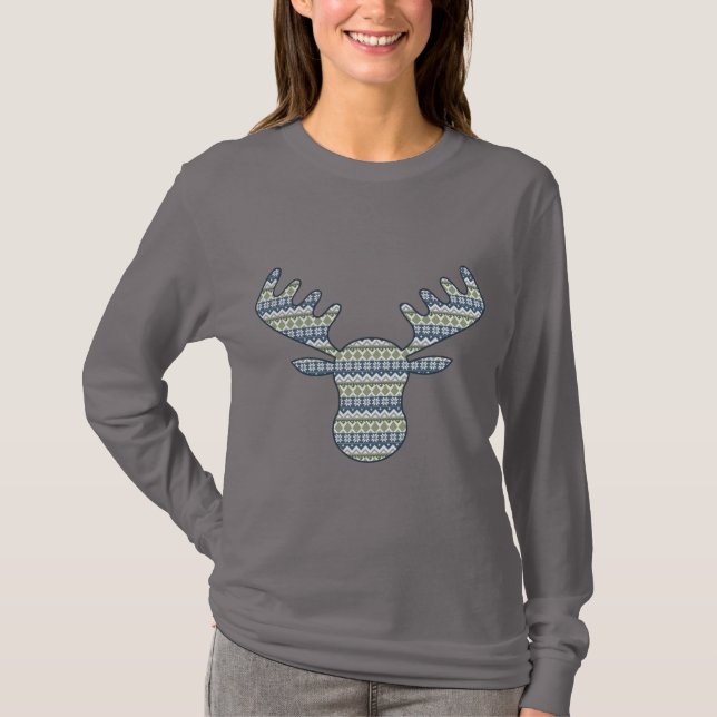Vintertröja Damtröja T Shirt (Framsida)
