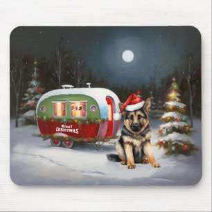 Vintertysk Shepherd Karavan Juläventyr Musmatta