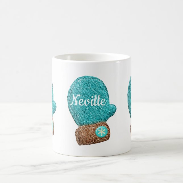Vinterullsöta snöflummior kaffemugg (Center)