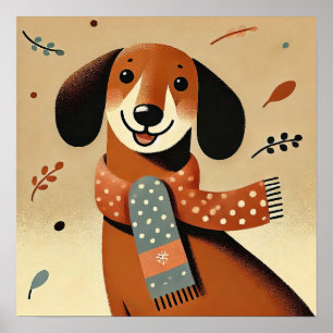 Vinterunder Hund Poster