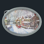 Vinterunderland<br><div class="desc">Konstnär: Walter Baum | tajmar hästen drog sleighen som går till och med by på jul.</div>
