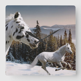 Vinterunderland Fyrkantig Klocka