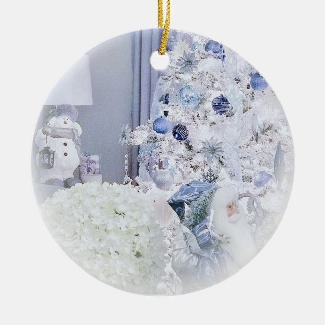 Vinterunderlandjul Julgransprydnad Keramik (Framsidan)