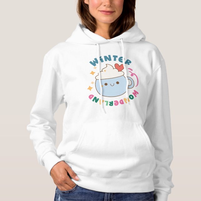 Vinterundret Damen Hoodies - V4 T Shirt (Framsida)