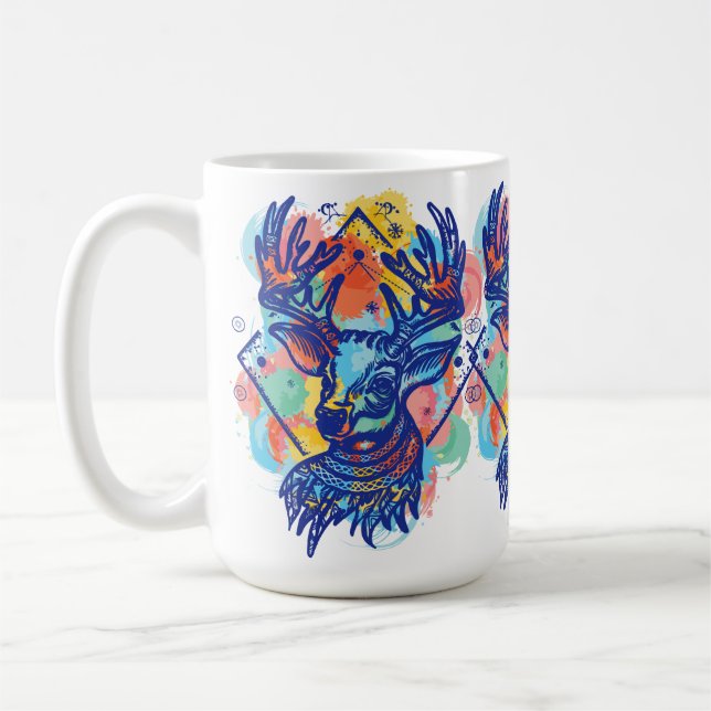 Vinterundret: Hjortfärgdesign Kaffemugg (Vänster)
