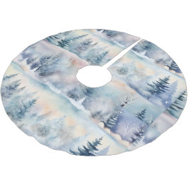 vinterundret julgransmatta borstad polyester