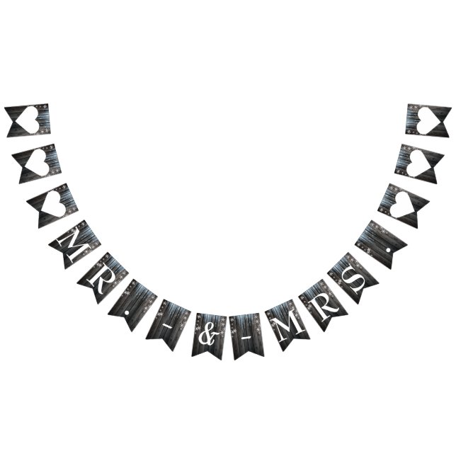 Vinterundret Land Fruset Is Herr & Fru Bröllop Vimplar (Alla)