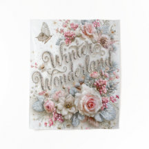 Vinterundret Silverglitter Rosa Rosor