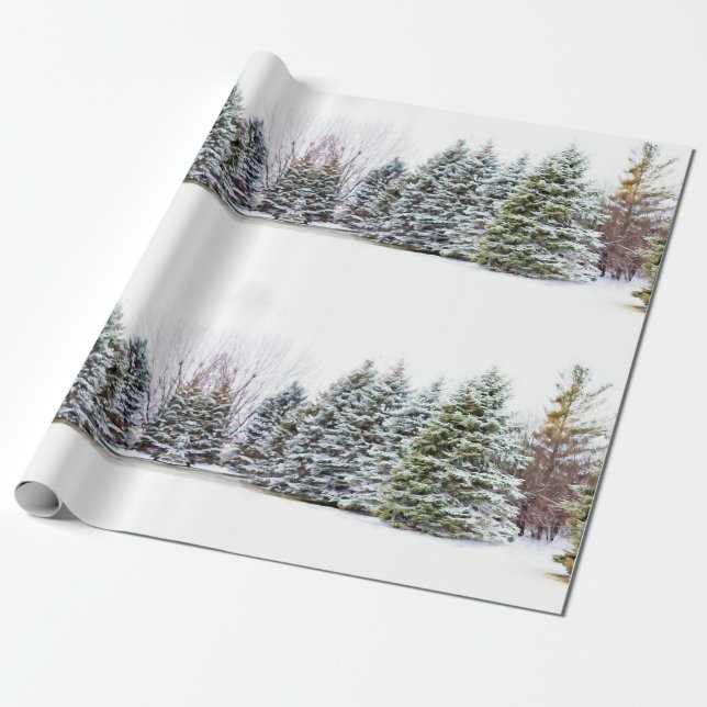 Vinterundret Vinterskog Julhantverk eller  Presentpapper (Utrullad)