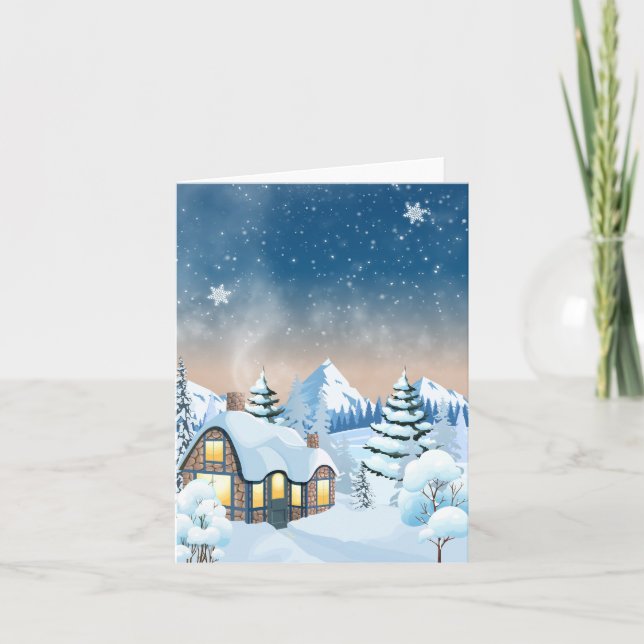 Vinterundrets land  helgkort (Framsida)