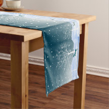Vinterundrets snö djur träd Teckning