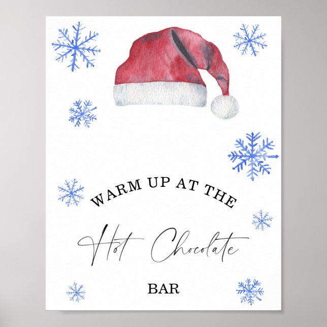 Vinteruppvärmning vid Hetten Chocolate pub Poster (Framsidan)