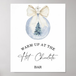 Vinteruppvärmning vid Hetten Chocolate pub Poster