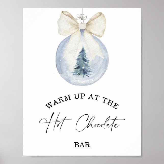 Vinteruppvärmning vid Hetten Chocolate pub Poster (Framsidan)