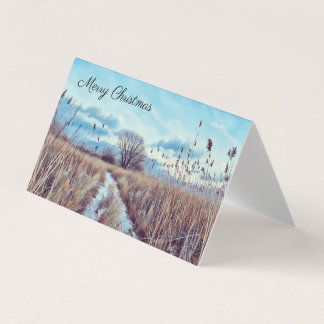 Vinterväg - tomt kort