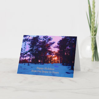 Vintervägen till jul helgkort