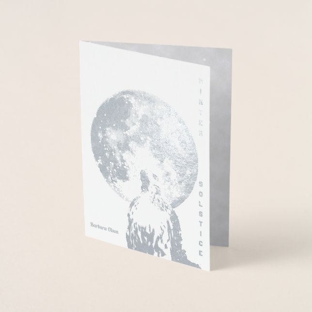 Vintervåld: Hälsning från naturen Folierat Kort (Framsida)