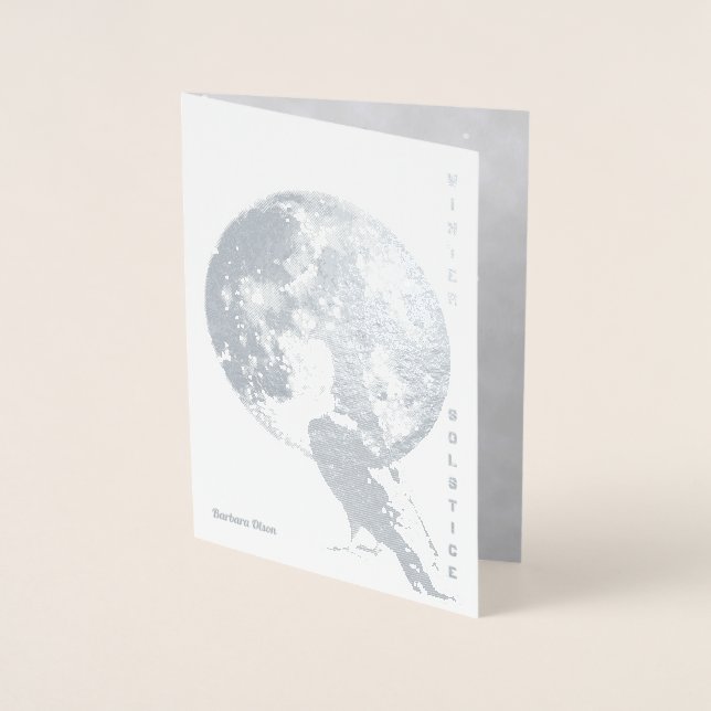 Vintervåld: Måne och Dove Folierat Kort (Framsida)