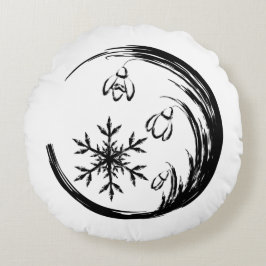 VinterVapensköld Rund Kudde