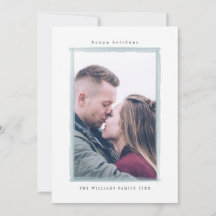 Vintervåterfärgstreck julfotkort