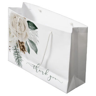 Vintervattenfärg Blommig Tacksamt Presentpåse