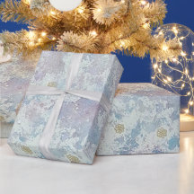 Vintervete julinpackning med isig frost