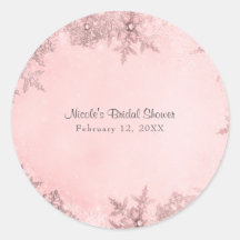 Vintervettens snöflingor Mjuk Rosa Elegant