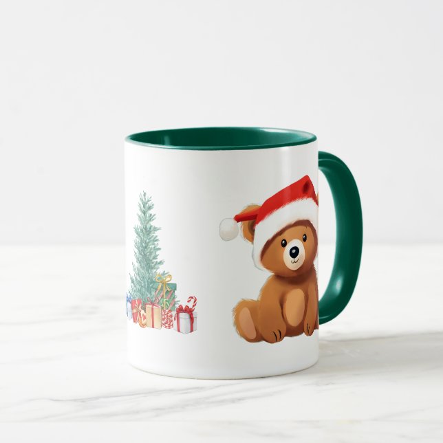 vintervilt i Santa Julgran Mugg (Framsida höger)