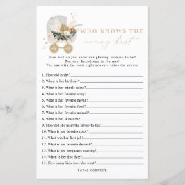 Vintervinter som känner mamma bästa babyduschspel