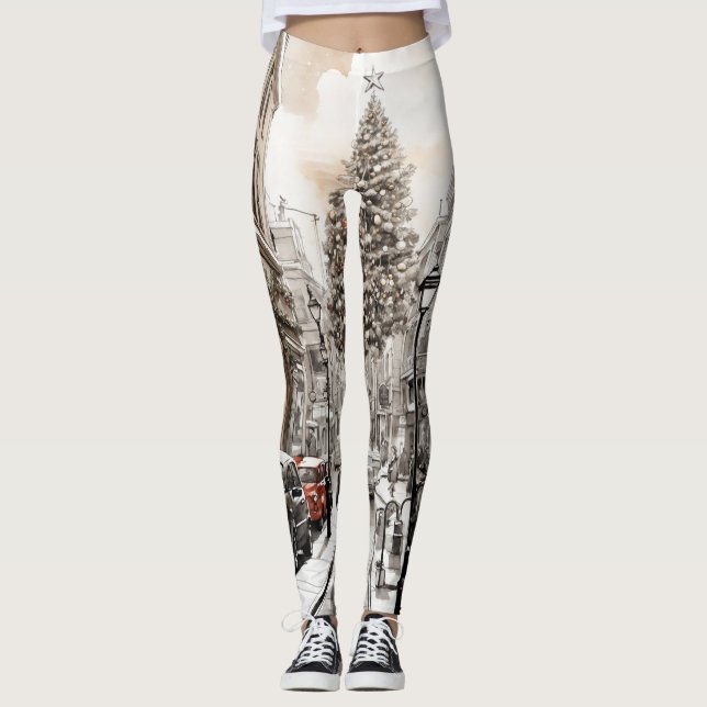Vinterviskare: Snowy Boulevard Leggings (Framsida)