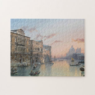 Vintervisning av storkanalen, Venedig. Pussel