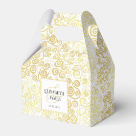 Vintervit och Bröllop i Guld, Chic med lyxfärg Presentaskar