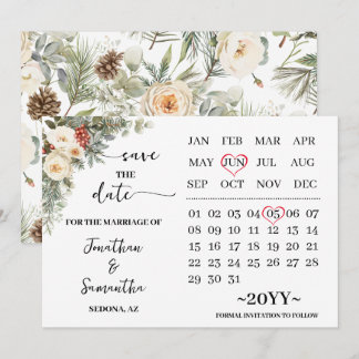 Vintervita blommor kalender spara datumet