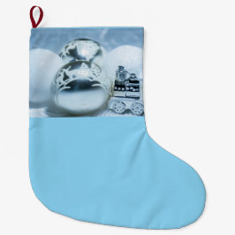 Vintervita dekorationer. Jul. Stor Julstrumpa