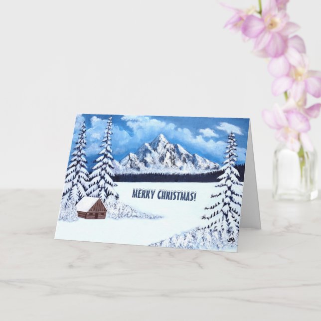 Vintervonder julkort kort (Orkide)