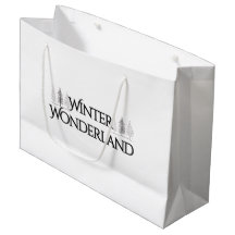 Vintervonderland – Elegant text och tallar