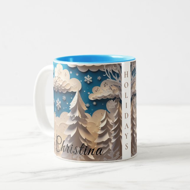Vintervonderland Kaffemugg (Framsida vänster)