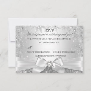 Vintervonderland Silver RSVP OSA Kort