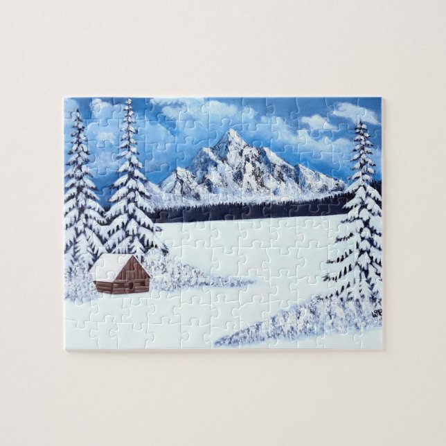 Vintervonderspels Stor Pusselbild Pussel (Horisontell)