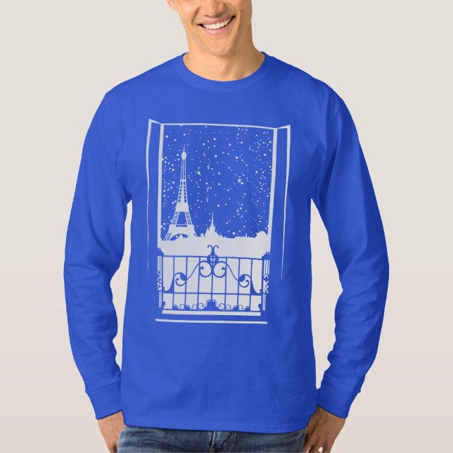 Vintervy från Paris T Shirt (Framsida)